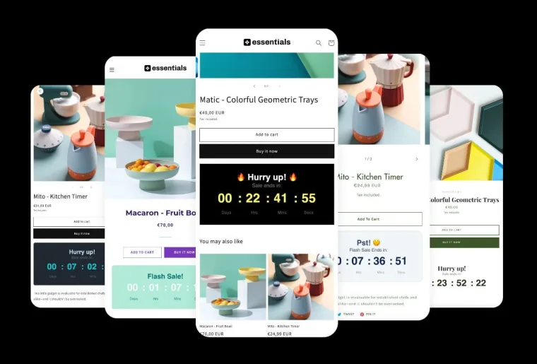 Mobile friendly and responsive countdown